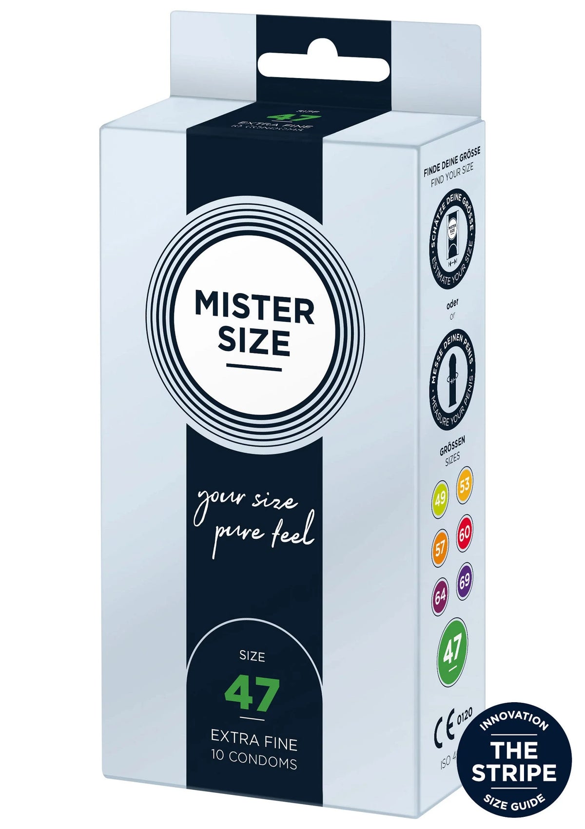 Bestel: MISTER SIZE 47mm Condoms 10pcs - bij Happytoys: de erotische sex webshop | liever Happy dan Easy ⭐⭐⭐⭐⭐ - Default Title - 97120 - NATUREL
