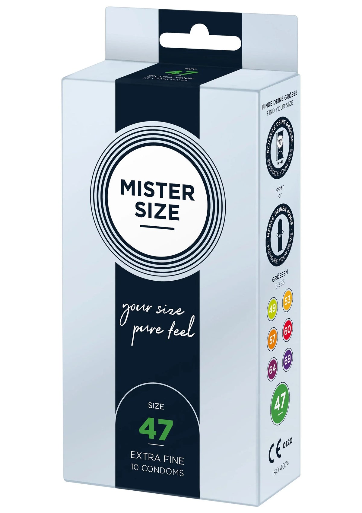 Bestel: MISTER SIZE 47mm Condoms 10pcs - bij Happytoys: de erotische sex webshop | liever Happy dan Easy ⭐⭐⭐⭐⭐