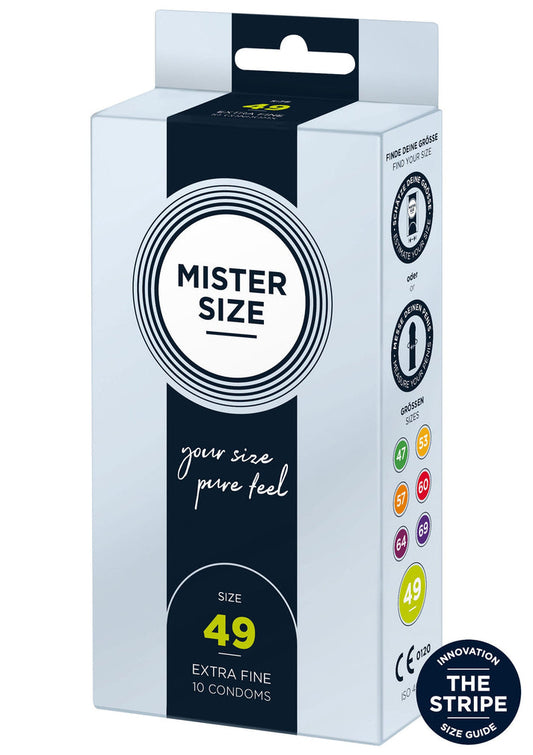 49mm Condoms 10pcs by Mister Size