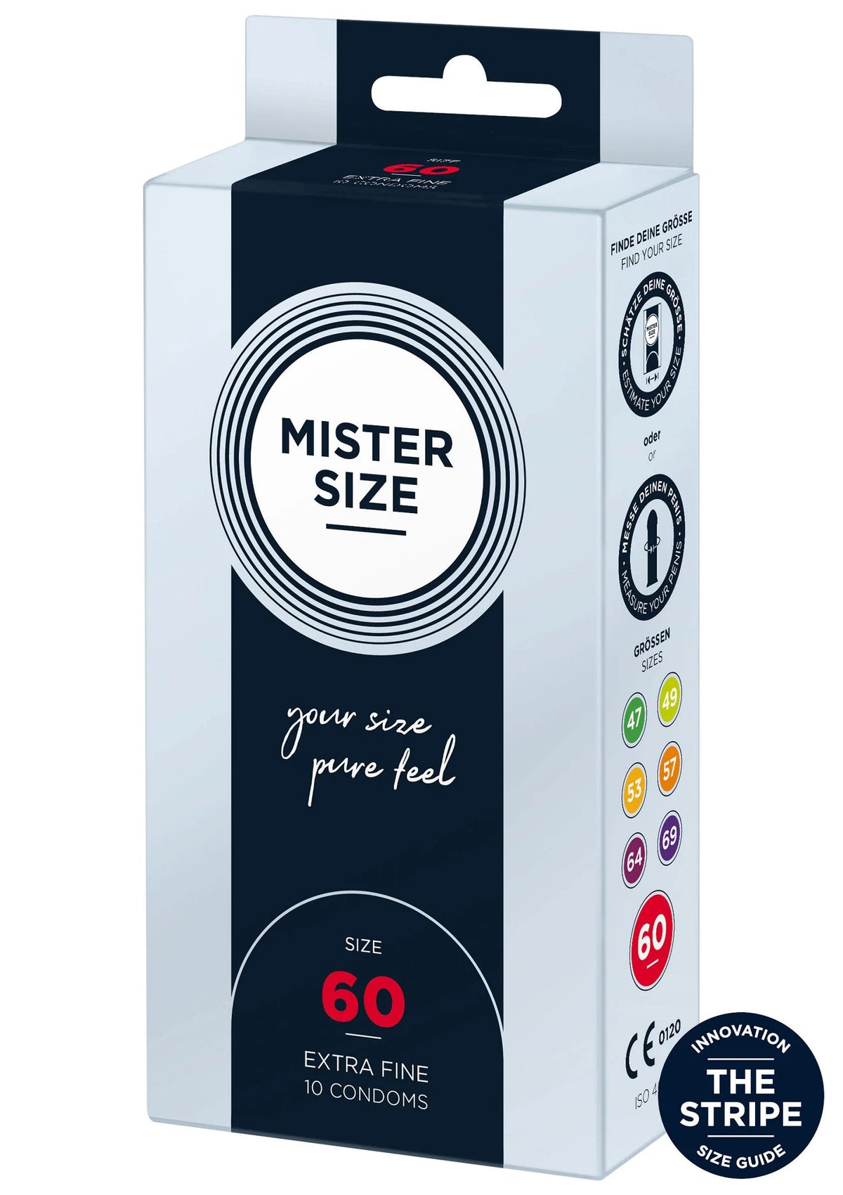 Bestel: MISTER SIZE 60mm Condoms 10pcs - bij Happytoys: de erotische sex webshop | liever Happy dan Easy ⭐⭐⭐⭐⭐ - Default Title - 97124 - NATUREL