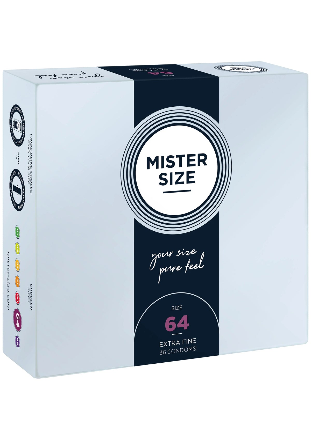 Bestel: MISTER SIZE 64mm Condoms 36pcs - bij Happytoys: de erotische sex webshop | liever Happy dan Easy ⭐⭐⭐⭐⭐