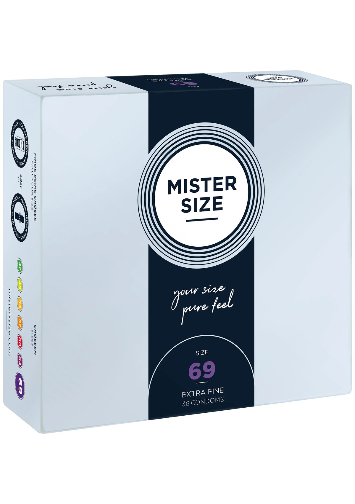 Bestel: MISTER SIZE 69mm Condoms 36pcs - bij Happytoys: de erotische sex webshop | liever Happy dan Easy ⭐⭐⭐⭐⭐