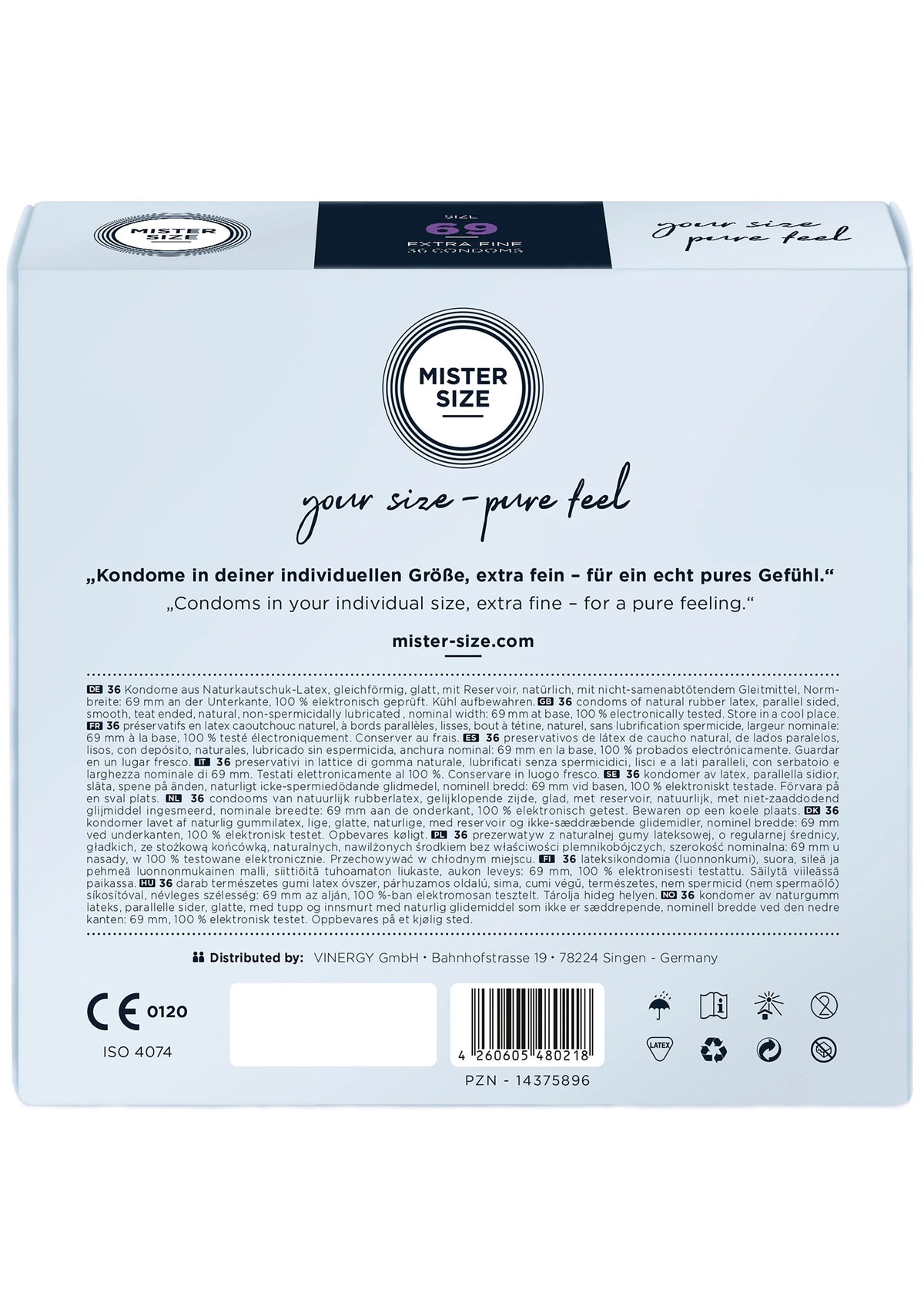 Bestel: MISTER SIZE 69mm Condoms 36pcs - bij Happytoys: de erotische sex webshop | liever Happy dan Easy ⭐⭐⭐⭐⭐