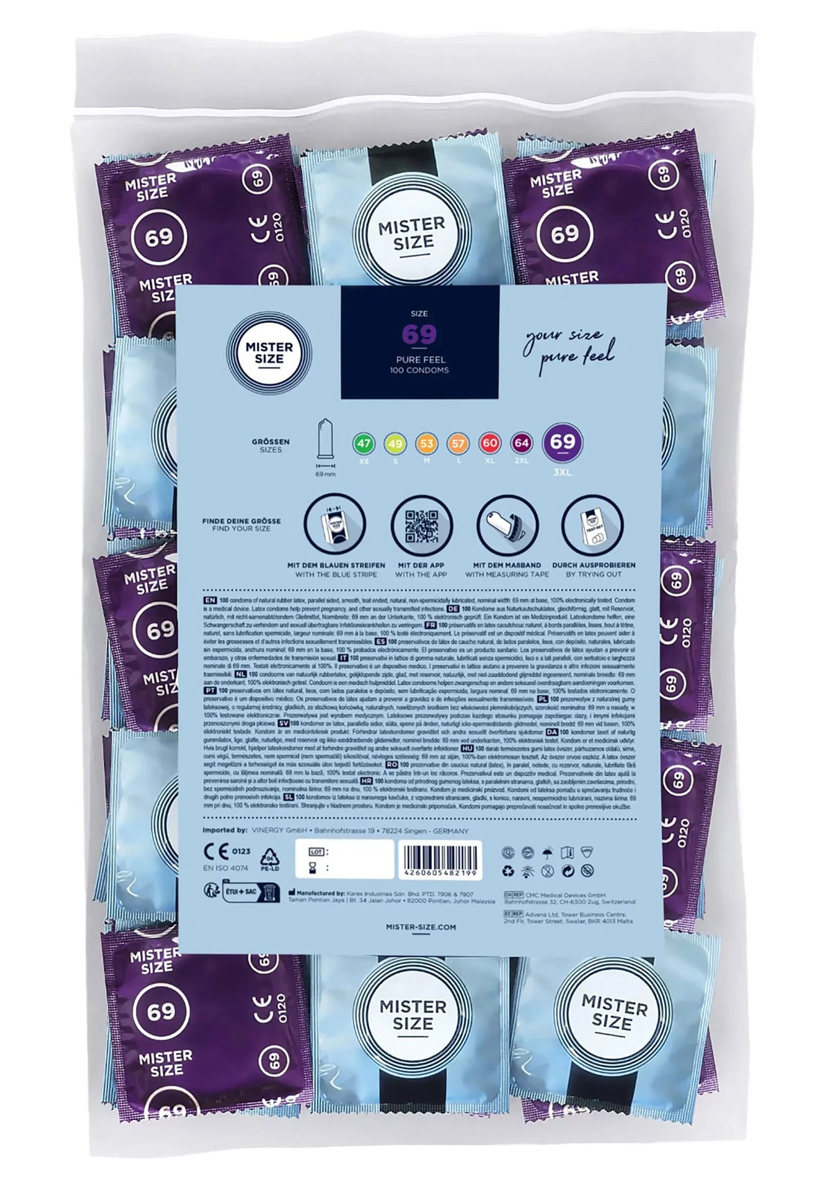 Bestel: MISTER SIZE 69mm Condoms 100pcs - bij Happytoys: de erotische sex webshop | liever Happy dan Easy ⭐⭐⭐⭐⭐