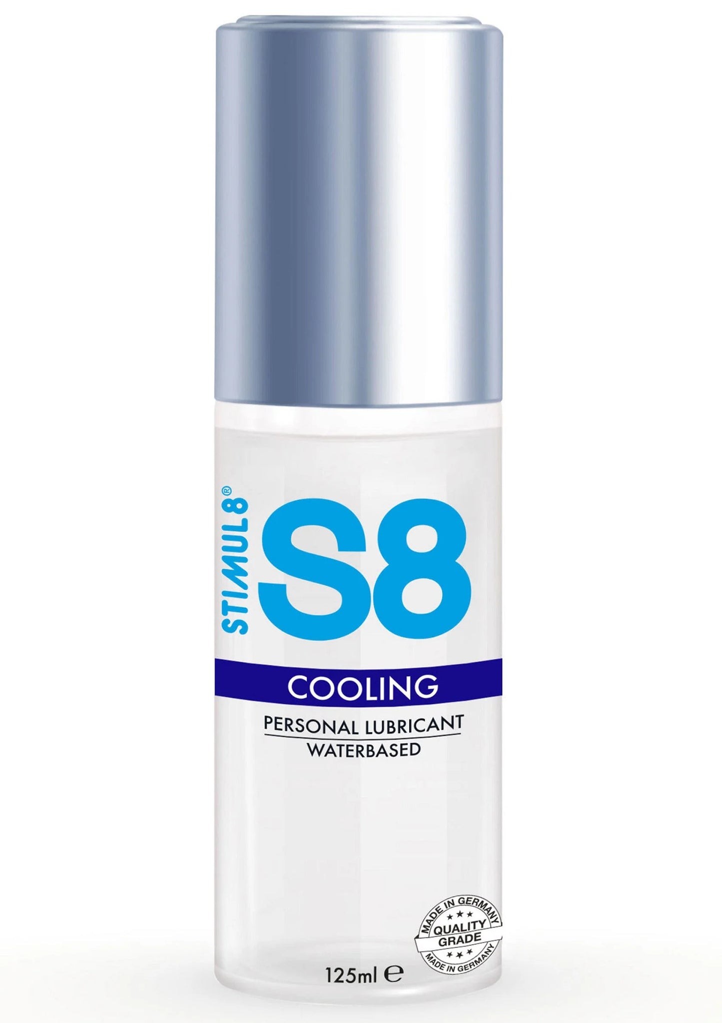 S8 S8 COOLING waterbasis glijmiddel, 125 ml op etiket