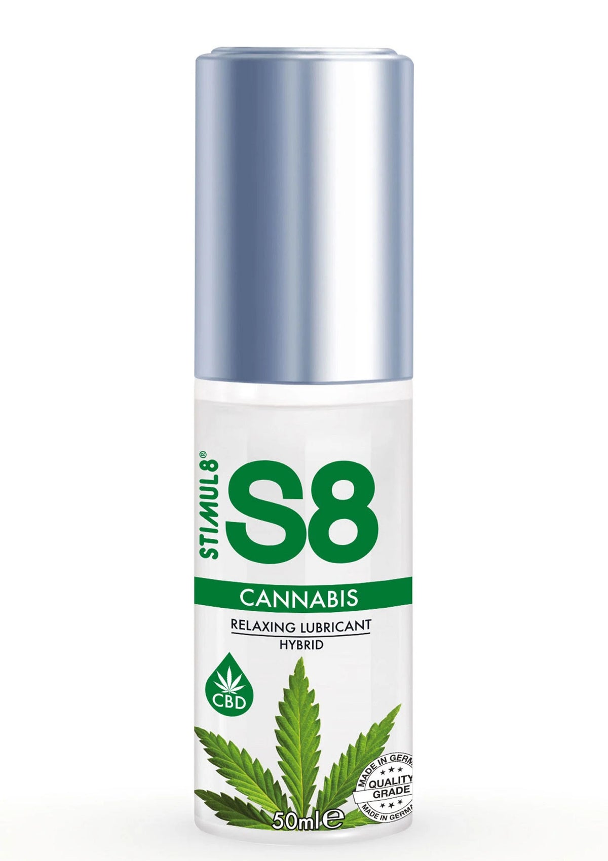 Bestel: S8 Hybrid Cannabis Lubricant 50 ml - bij Happytoys: de erotische sex webshop | liever Happy dan Easy ⭐⭐⭐⭐⭐ - Default Title - 97420 - CANNABIS - 50
