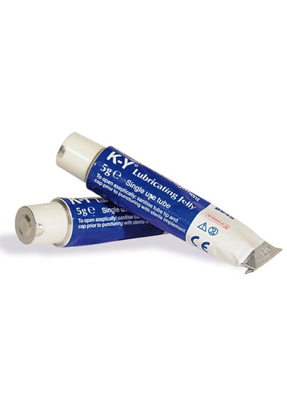 K-Y glijgel set: twee tubes, één met schroefdop en metalen punt