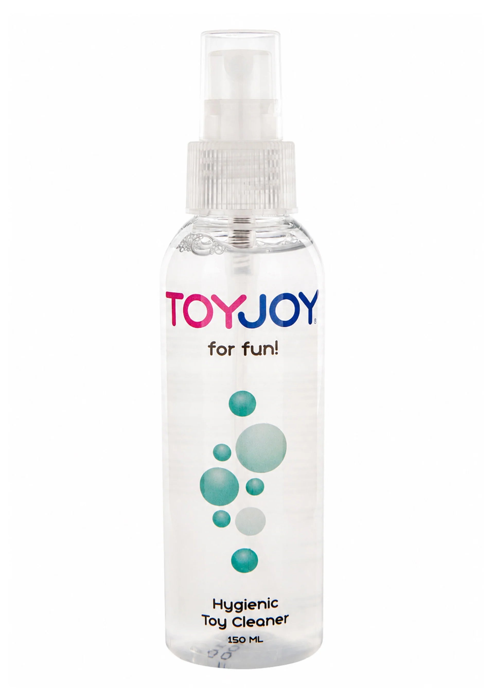 Reinigingssprayfles ToyJoy met transparante pomp, 150 ml, hygiënische speelgoedreiniger
