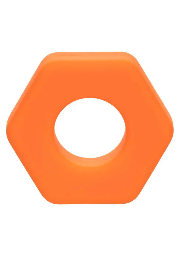 Alpha Liquid Silicone Prolong Sexagon Ring by CalExotics - Happytoys Sexshop: Toys for Feeling Happy & Easy 😊 - Discreet geleverd