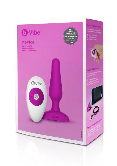 B-Vibe Novice Plug by B-Vibe - Happytoys Sexshop: Toys for Feeling Happy & Easy 😊 - Discreet geleverd