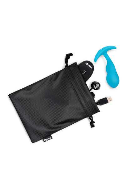 Remote Control P-Spot Snug Plug 95g by B-Vibe - Happytoys Sexshop: Toys for Feeling Happy & Easy 😊 - Discreet geleverd