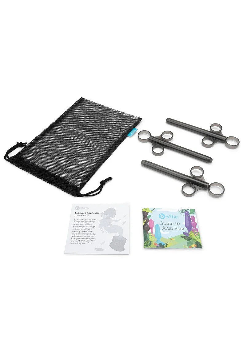 ♂ B-Vibe Lube Applicator 3pcs - Happytoys Sexshop: Toys for Feeling Happy & Easy 😊 - Discreet geleverd