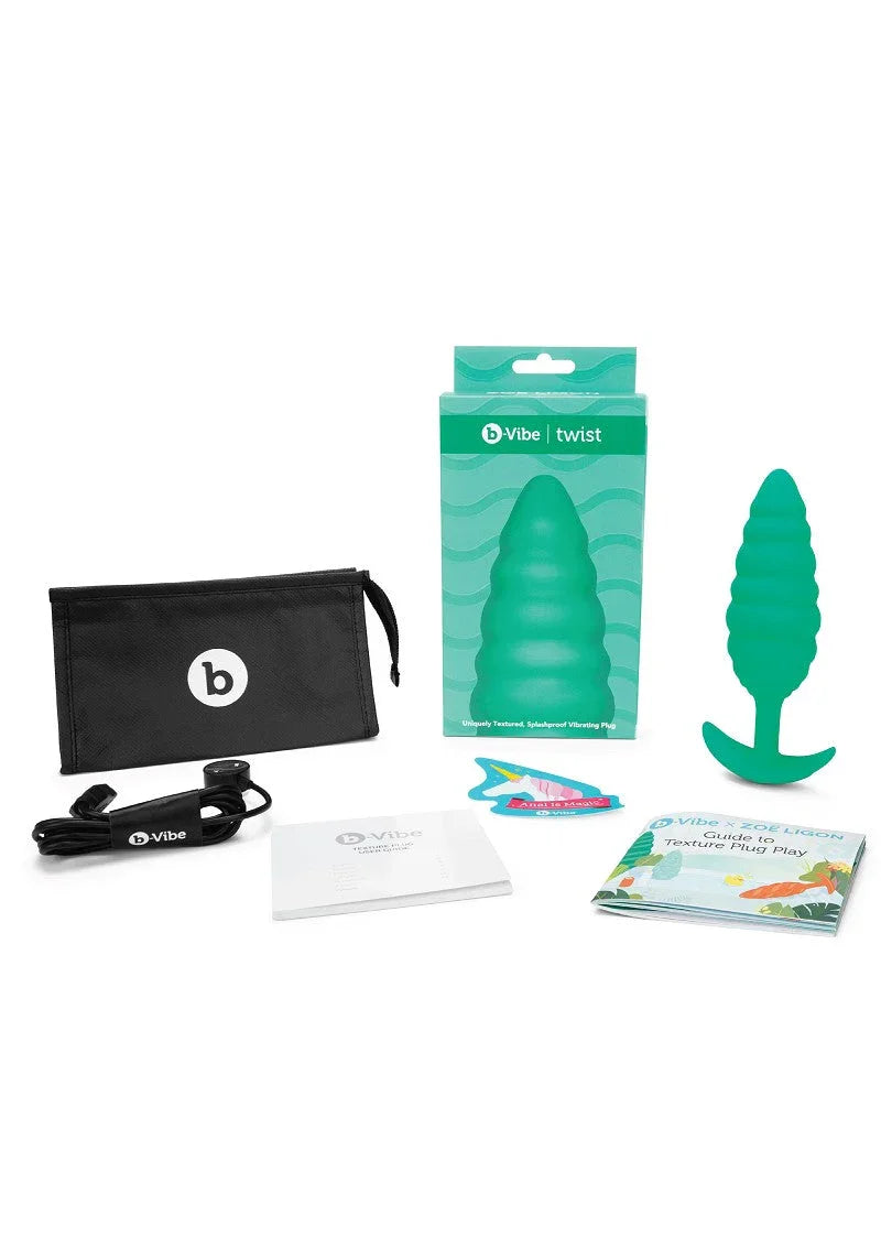 Twist Texture Plug by B-Vibe - Happytoys Sexshop: Toys for Feeling Happy & Easy 😊 - Discreet geleverd