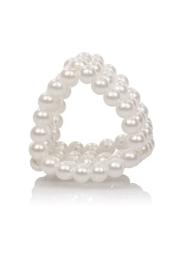 Basic Essentials Pearl Stroker Beads 1.5'/3.75 cm by CalExotics - Happytoys Sexshop: Toys for Feeling Happy & Easy 😊 - Discreet geleverd
