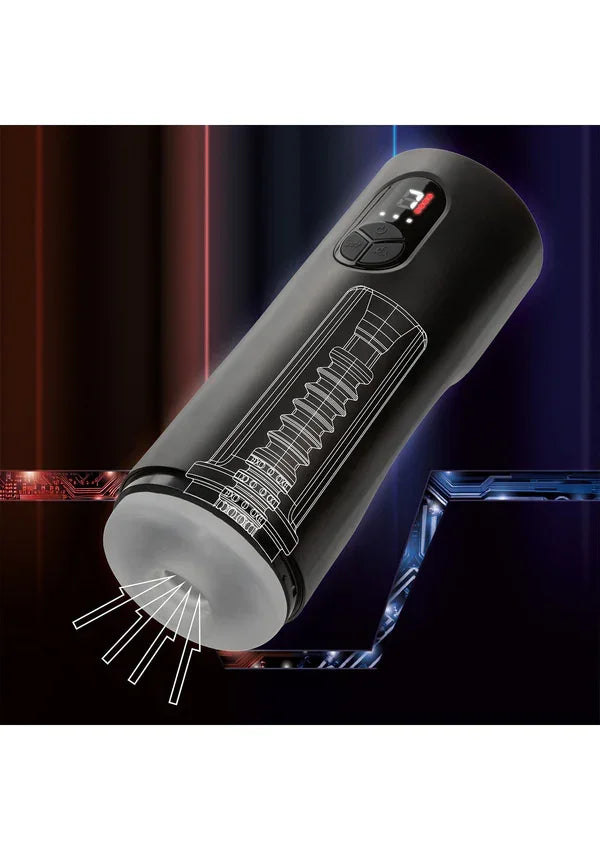 Bionic Sucking and Vibrating Masturbator by CalExotics - Happytoys Sexshop: Toys for Feeling Happy & Easy 😊 - Discreet geleverd