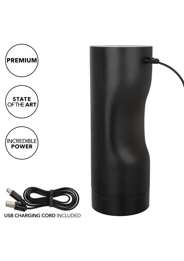 Bionic Sucking and Vibrating Masturbator by CalExotics - Happytoys Sexshop: Toys for Feeling Happy & Easy 😊 - Discreet geleverd