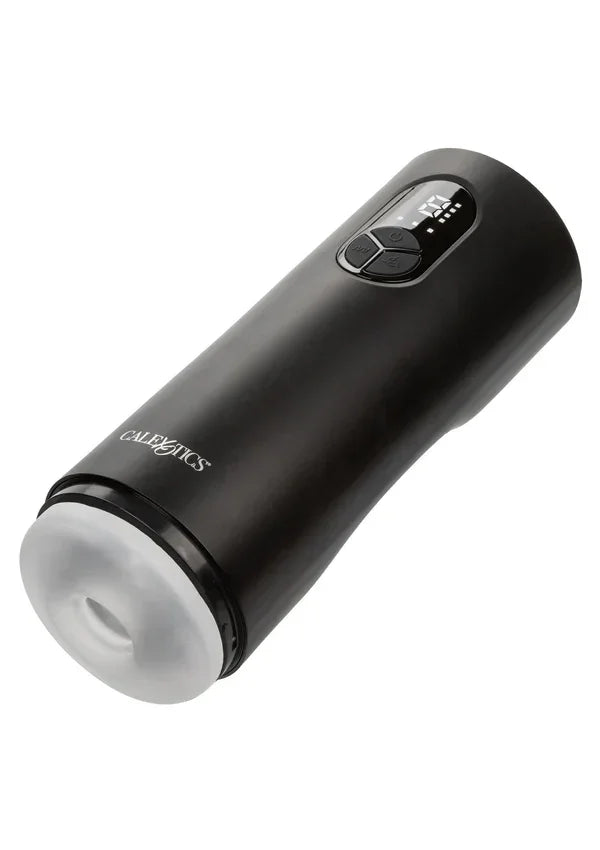 Bionic Sucking and Vibrating Masturbator by CalExotics - Happytoys Sexshop: Toys for Feeling Happy & Easy 😊 - Discreet geleverd