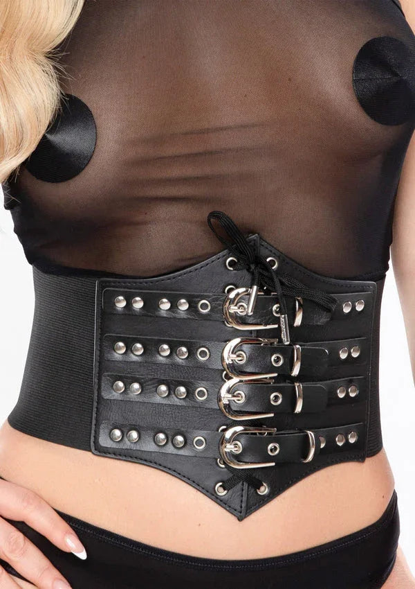 Buckled Front Waist Cincher by Kinky Diva - Happytoys Sexshop: Toys for Feeling Happy & Easy 😊 - Discreet geleverd