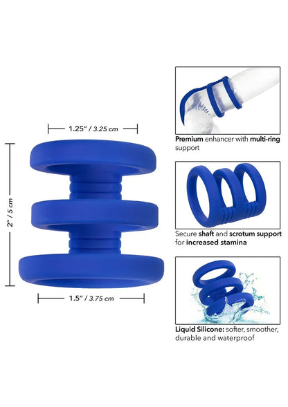 CalExotics Admiral Triple Cock Cage - Happytoys Sexshop: Toys for Feeling Happy & Easy 😊 - Discreet geleverd