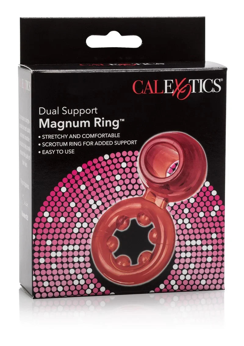 ♂ CalExotics Dual Support Magnum Ring - Happytoys Sexshop: Toys for Feeling Happy & Easy 😊 - Discreet geleverd
