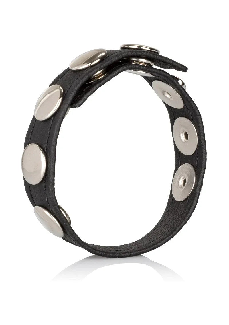 Leather Multi-Snap Ring by CalExotics - Happytoys Sexshop: Toys for Feeling Happy & Easy 😊 - Discreet geleverd