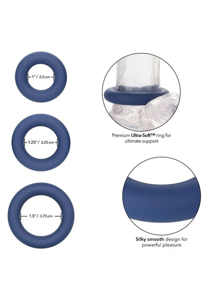 ♂ CalExotics Link Up Ultra-Soft Elite Set Cockring - Happytoys Sexshop: Toys for Feeling Happy & Easy 😊 - Discreet geleverd