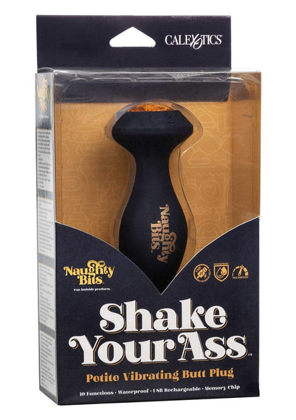 ♂ ♀ CalExotics Naughty Bits Shake Your Ass Petite Vibrating Butt Plug - Happytoys Sexshop: Toys for Feeling Happy & Easy 😊 - Discreet geleverd