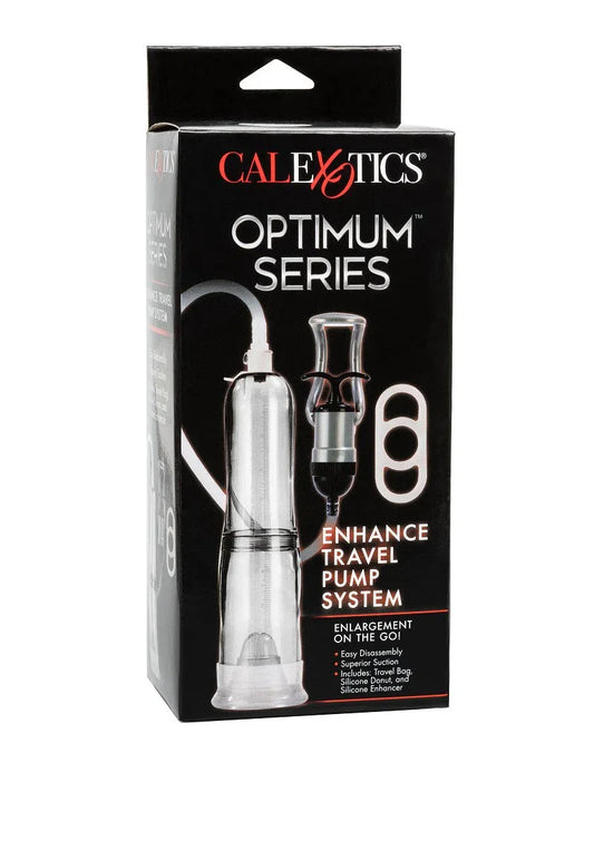 Optimum Series Enhance Travel Pump System Penis pomp by CalExotics - Happytoys Sexshop: Toys for Feeling Happy & Easy 😊 - Discreet geleverd