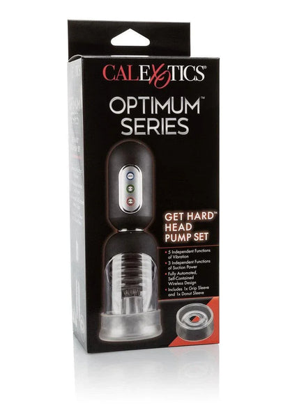 Optimum Series Get Hard Head Pump Set by CalExotics - Happytoys Sexshop: Toys for Feeling Happy & Easy 😊 - Discreet geleverd