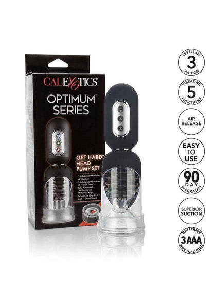 Optimum Series Get Hard Head Pump Set by CalExotics - Happytoys Sexshop: Toys for Feeling Happy & Easy 😊 - Discreet geleverd