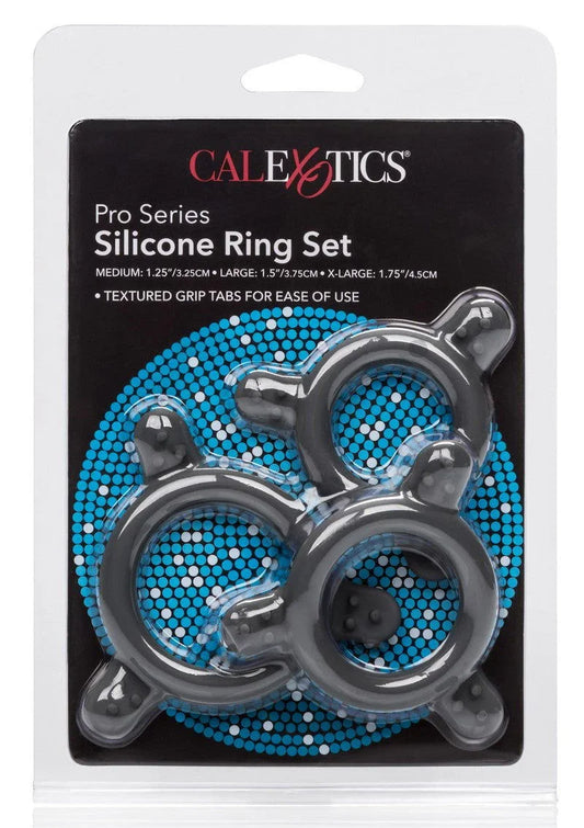CalExotics Pro Series Silicone Ring Set - Happytoys Sexshop: Toys for Feeling Happy & Easy 😊 - Discreet geleverd