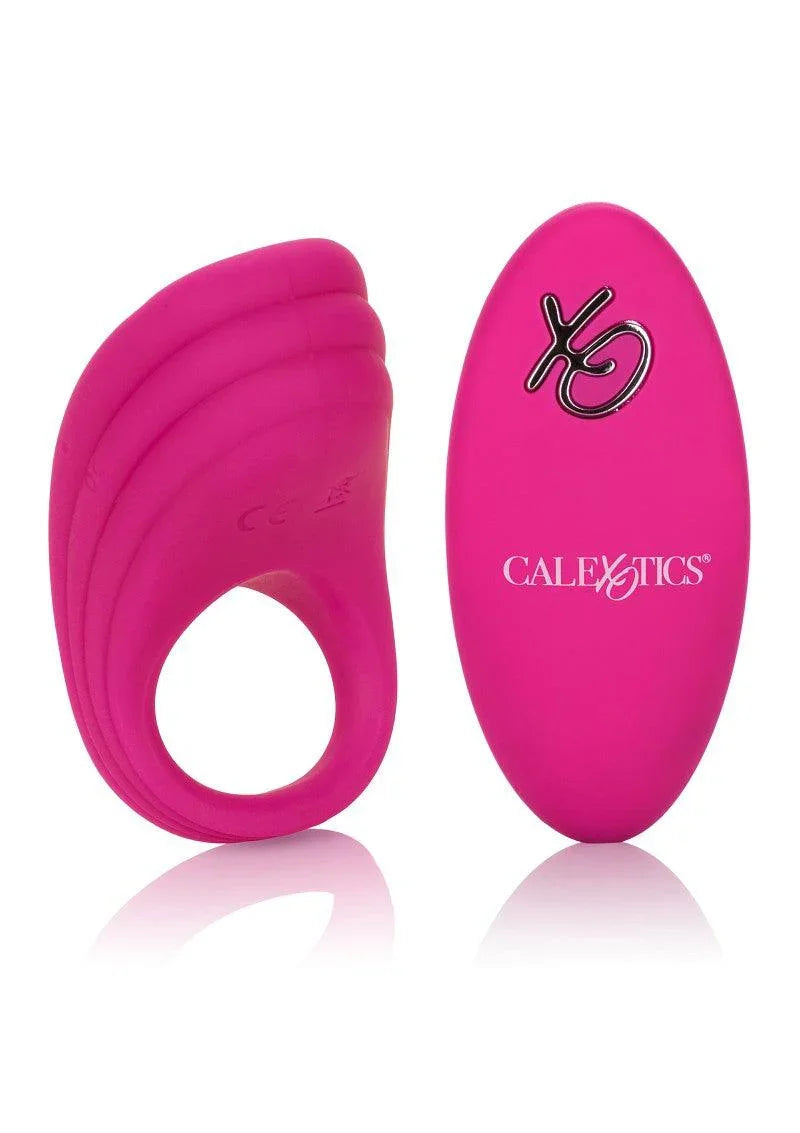 Silicone Remote Pleasure Ring Vibrerende cockring by CalExotics - Happytoys Sexshop: Toys for Feeling Happy & Easy 😊 - Discreet geleverd