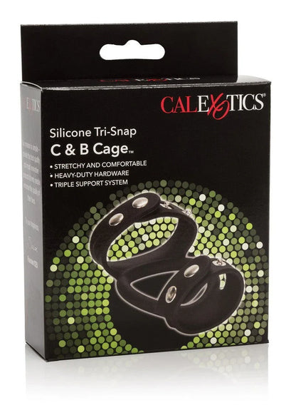 CalExotics Silicone Tri-Snap C & B Cage - Happytoys Sexshop: Toys for Feeling Happy & Easy 😊 - Discreet geleverd