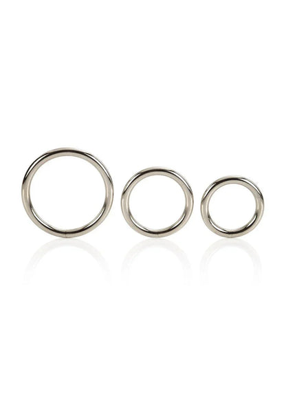 Silver Ring - 3 Piece Set by CalExotics - Happytoys Sexshop: Toys for Feeling Happy & Easy 😊 - Discreet geleverd