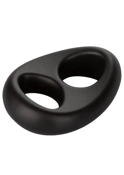 ♂ CalExotics Ultra-Soft Dual Ring Cock & Scrotum ring - Happytoys Sexshop: Toys for Feeling Happy & Easy 😊 - Discreet geleverd