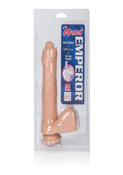 Uncut Emperor penis dildo by CalExotics - Happytoys Sexshop: Toys for Feeling Happy & Easy 😊 - Discreet geleverd
