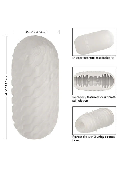 ♂ CalExotics Boundless Reversible Ribbed Stroker - Happytoys Sexshop: Toys for Feeling Happy & Easy 😊 - Discreet geleverd