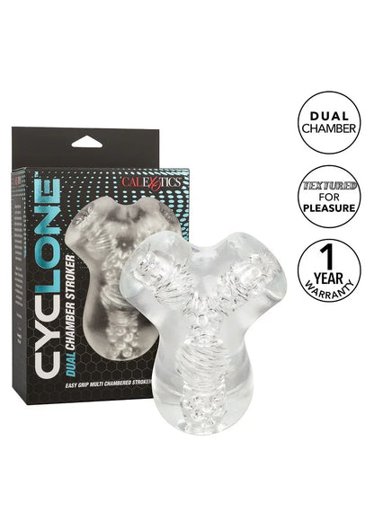Cyclone Dual Chamber Stroker by CalExotics - Happytoys Sexshop: Toys for Feeling Happy & Easy 😊 - Discreet geleverd