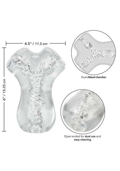 Cyclone Dual Chamber Stroker by CalExotics - Happytoys Sexshop: Toys for Feeling Happy & Easy 😊 - Discreet geleverd