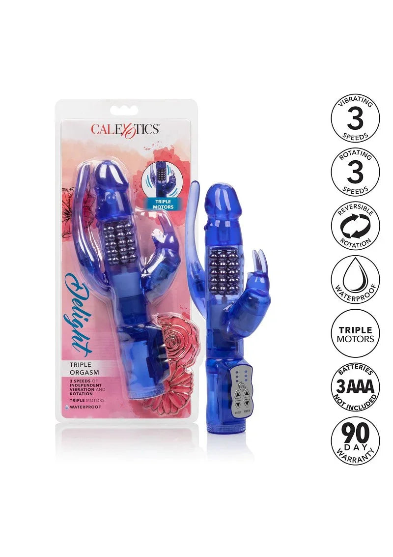 ♀ CalExotics Delight Triple Orgasm vibrator - Happytoys Sexshop: Toys for Feeling Happy & Easy 😊 - Discreet geleverd