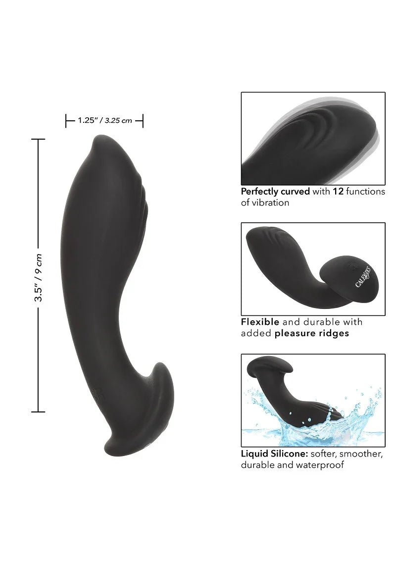 ♂ ♀ CalExotics Eclipse Liquid Silicone Flex Probe Vibrator - Happytoys Sexshop: Toys for Feeling Happy & Easy 😊 - Discreet geleverd