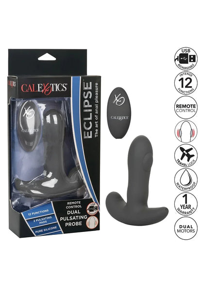 Eclipse Remote Control Dual Pulsating Probe vibrator by CalExotics - Happytoys Sexshop: Toys for Feeling Happy & Easy 😊 - Discreet geleverd