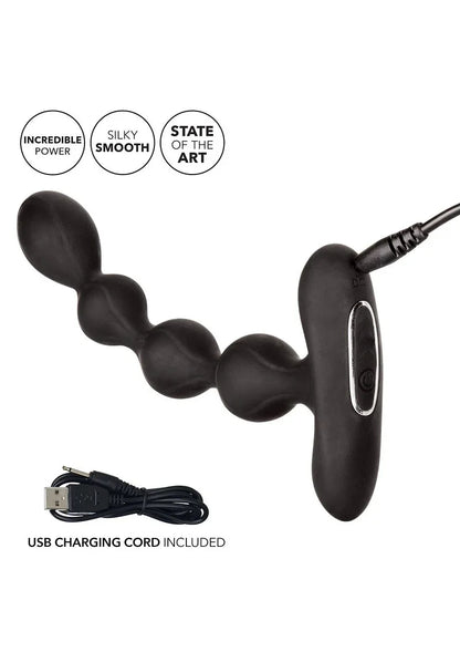Eclipse Slender Vibrating Anal Beads by CalExotics - Happytoys Sexshop: Toys for Feeling Happy & Easy 😊 - Discreet geleverd