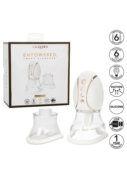 ♀ CalExotics Empowered Smart Pleasure Queen licking vibrator - Happytoys Sexshop: Toys for Feeling Happy & Easy 😊 - Discreet geleverd