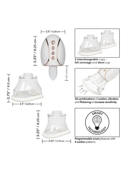 ♀ CalExotics Empowered Smart Pleasure Queen licking vibrator - Happytoys Sexshop: Toys for Feeling Happy & Easy 😊 - Discreet geleverd