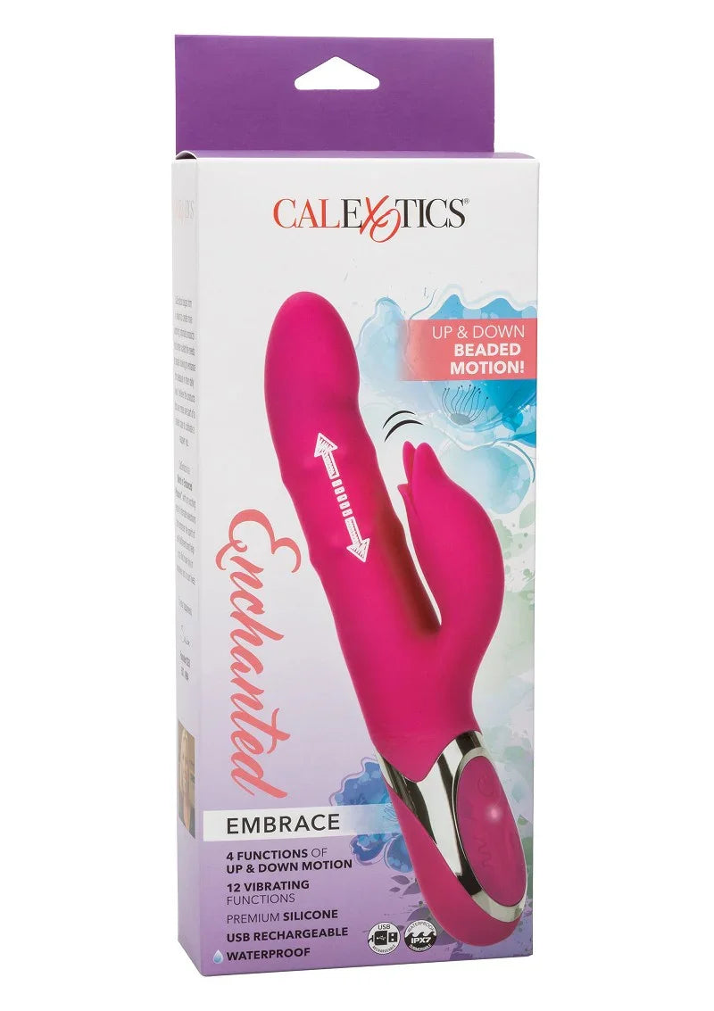 Enchanted Embrace Double Thrusting Vibrator by CalExotics - Happytoys Sexshop: Toys for Feeling Happy & Easy 😊 - Discreet geleverd