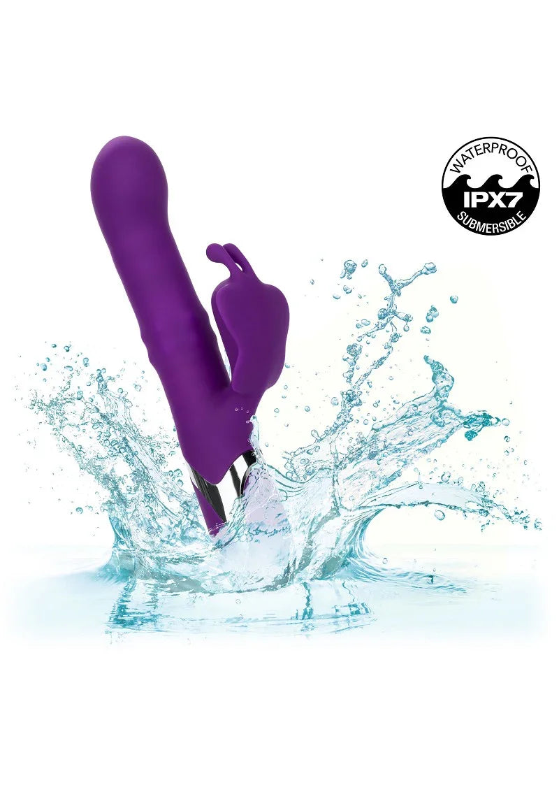 Enchanted Flutter Double Vibrator with clit stimulation by CalExotics - Happytoys Sexshop: Toys for Feeling Happy & Easy 😊 - Discreet geleverd