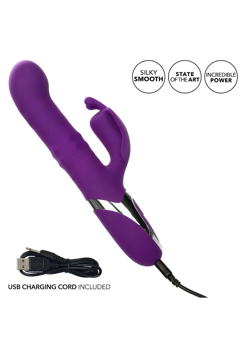Enchanted Flutter Double Vibrator with clit stimulation by CalExotics - Happytoys Sexshop: Toys for Feeling Happy & Easy 😊 - Discreet geleverd