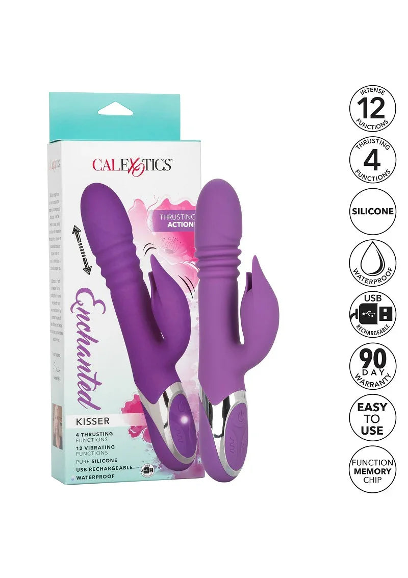 ♀ CalExotics Enchanted Kisser Rotating Vibrator - Happytoys Sexshop: Toys for Feeling Happy & Easy 😊 - Discreet geleverd