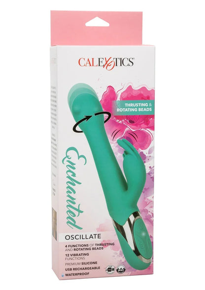 Enchanted Oscillate Thrusting, Rotating double vibrator by CalExotics - Happytoys Sexshop: Toys for Feeling Happy & Easy 😊 - Discreet geleverd